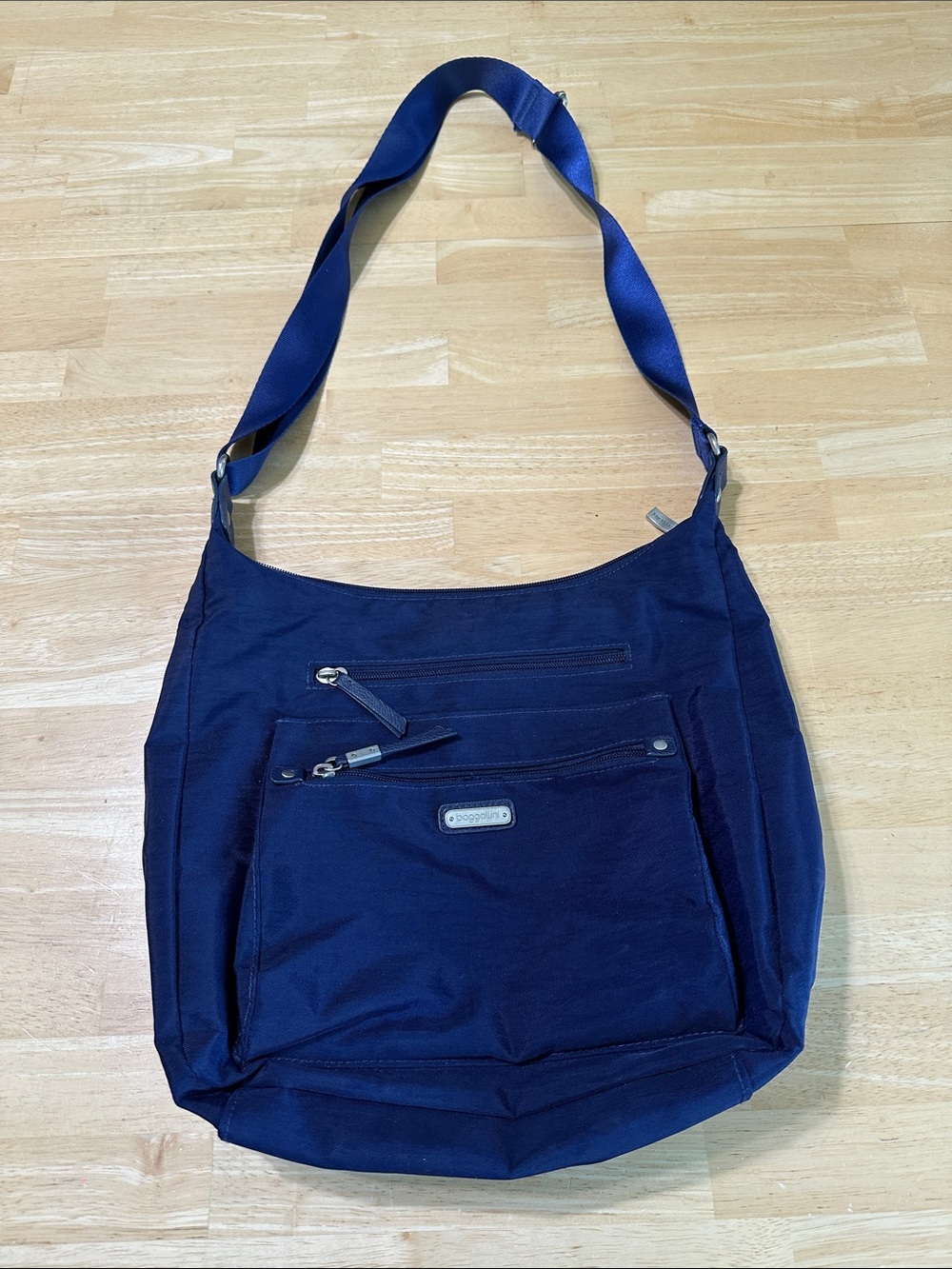 Navy Blue Crossbody Shoulder Bag - Casual Everyday Tote
